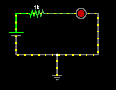 Screenshot: Circuit Simulator - LED